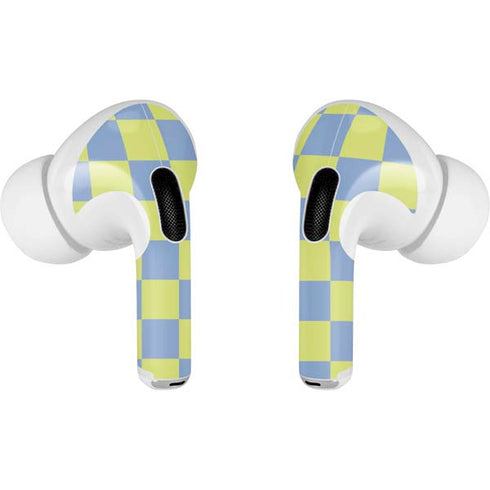 Neon Checkered Apple AirPods Pro Skin